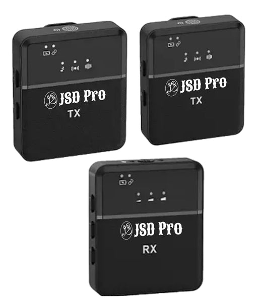 JSD PRO® - JSD-WSG 9 Dual-Super Gold-Compatible with All Smarphones,Dslrs,Cameras- Dual Wireless Microphone