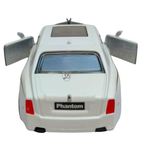 JSD PRO®- Rolls Royce -JSD-DC035SB-Premium Collection-Die Cast Model 1:32-Metal Toy Car with Openable Doors, Light & Sound with Storage Box (White)
