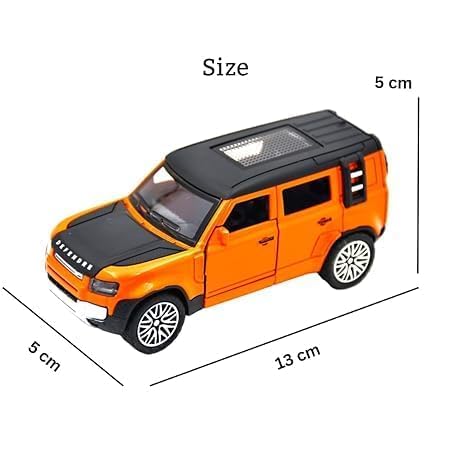 JSD PRO®- DEFENDER-JSD-DC007 -Premium Collection-Die Cast Model 1:32-Metal Toy Car with Storage Box (Orange)