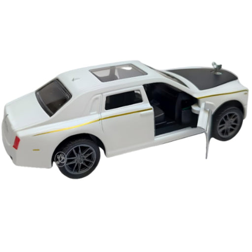 JSD PRO®- Rolls Royce Phantom -JSD-DC034-Premium Collection-Die Cast Model 1:32-Metal Toy Car with Openable Doors, Light & Sound (White)