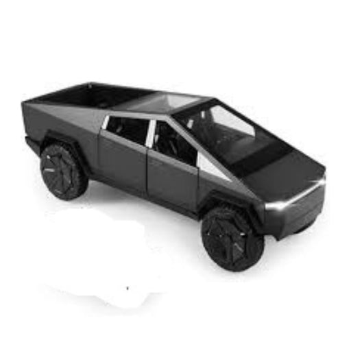 JSD PRO®- Tesla CYBERTRUCK -JSD-DC079-Premium Collection-Die Cast Model 1:32-Metal Toy Car with Openable Doors (Black)