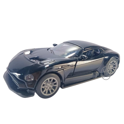 JSD PRO®- Aston Martin Vulcan -JSD-DC096-Premium Collection-Die Cast Model 1:32-Metal Toy Car with Openable Doors, Light & Sound (Black)