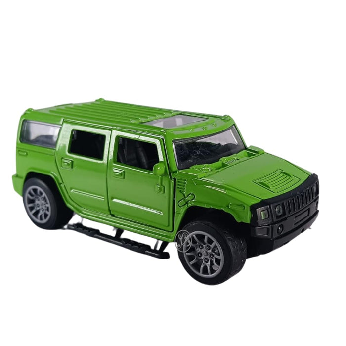 JSD PRO®- Hummer -JSD-DC082-Premium Collection-Die Cast Model 1:32-Metal Toy Car with Openable Doors (Green)