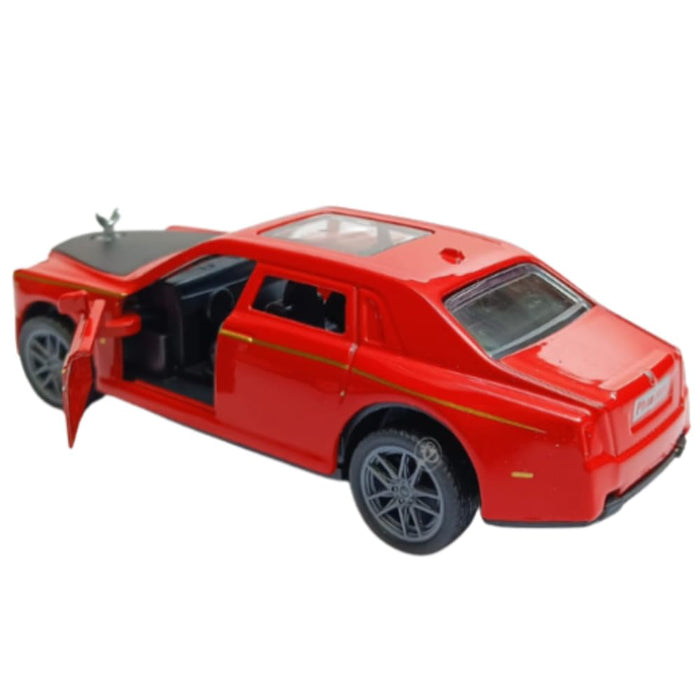 JSD PRO®- Rolls Royce Phantom -JSD-DC034-Premium Collection-Die Cast Model 1:32-Metal Toy Car with Openable Doors, Light & Sound with Storage Box (Red)