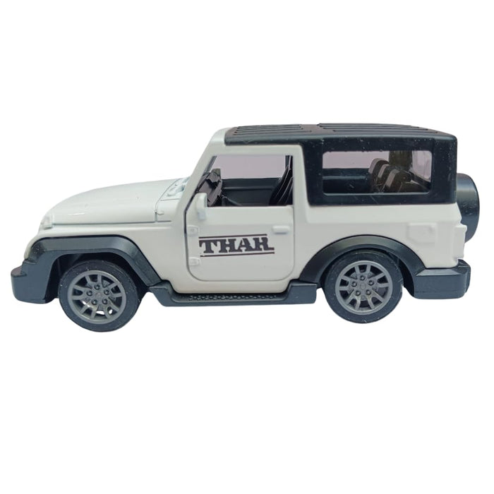 JSD PRO®-Thar -JSD-DC054-Premium Collection-Die Cast Model 1:32-Metal Toy Car with Openable Doors, Light & Sound (White)