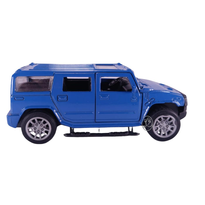 JSD PRO®- Hummer -JSD-DC087-Premium Collection-Die Cast Model 1:32-Metal Toy Car, Openable Doors with Storage Box (Blue)