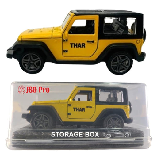 JSD PRO®- Thar-Yellow -JSD-DC011SB-Premium Collection-Die Cast Model 1:32-Metal Toy Car with Storage Box (Yellow)
