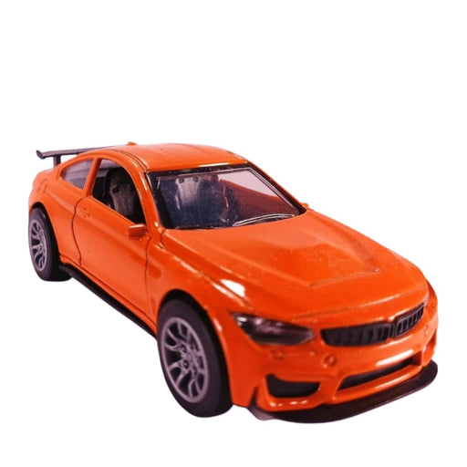 JSD PRO®- BMW M4 GTS-JSD-DC088-Premium Collection-Die Cast Model 1:32-Metal Toy Car with Openable Doors, Light & Sound (Orange)
