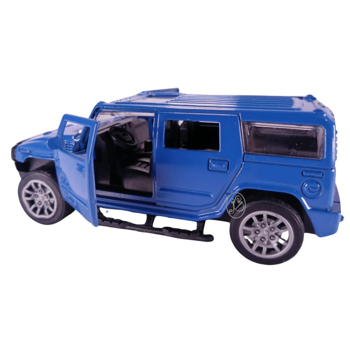 JSD PRO®- Hummer -JSD-DC087-Premium Collection-Die Cast Model 1:32-Metal Toy Car, Openable Doors with Storage Box (Blue)