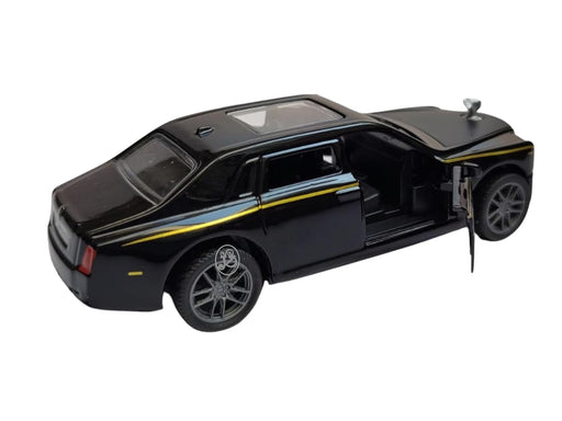 JSD PRO®- Rolls Royce Phantom -JSD-DC036-Premium Collection-Die Cast Model 1:32-Metal Toy Car with Openable Doors, Light & Sound (Black))
