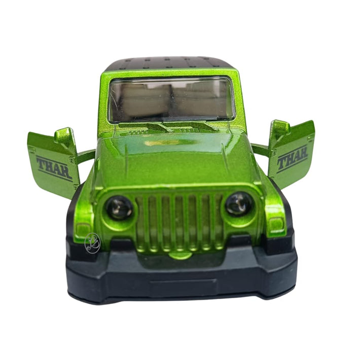 JSD PRO®-Thar -JSD-DC052-Premium Collection-Die Cast Model 1:32-Metal Toy Car with Openable Doors, Light & Sound (Mettalic Green)