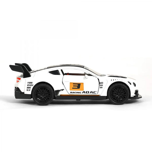 JSD PRO®- Bentley GT3-White-JSD-DC028 -Premium Collection-Die Cast Model 1:32-Metal Toy Car with Storage Box (White)