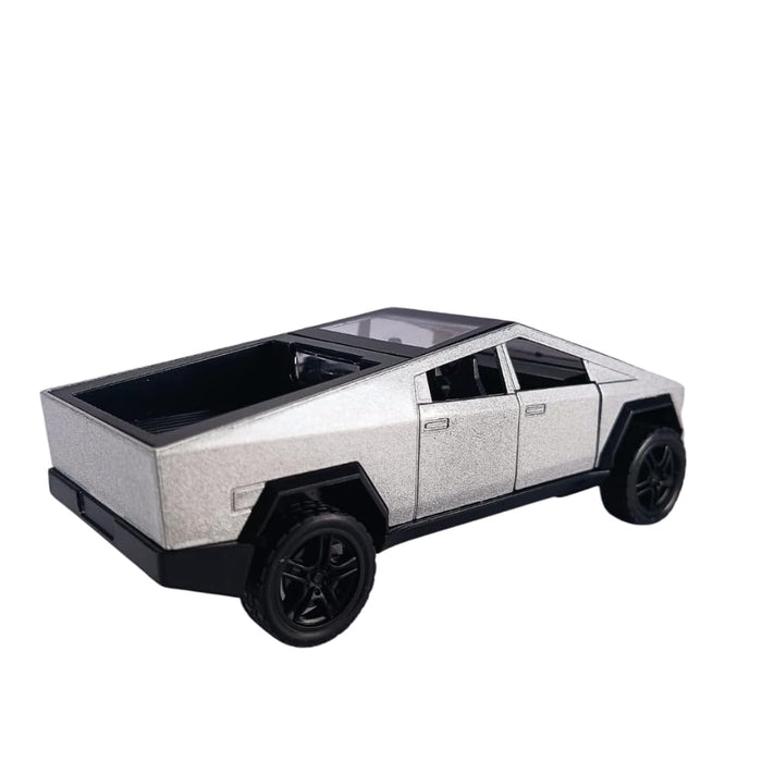Click to open expanded view JSD PRO®- Tesla CYBERTRUCK -JSD-DC076-Premium Collection-Die Cast Model 1:32-Metal Toy Car with Openable Doors (Silver)