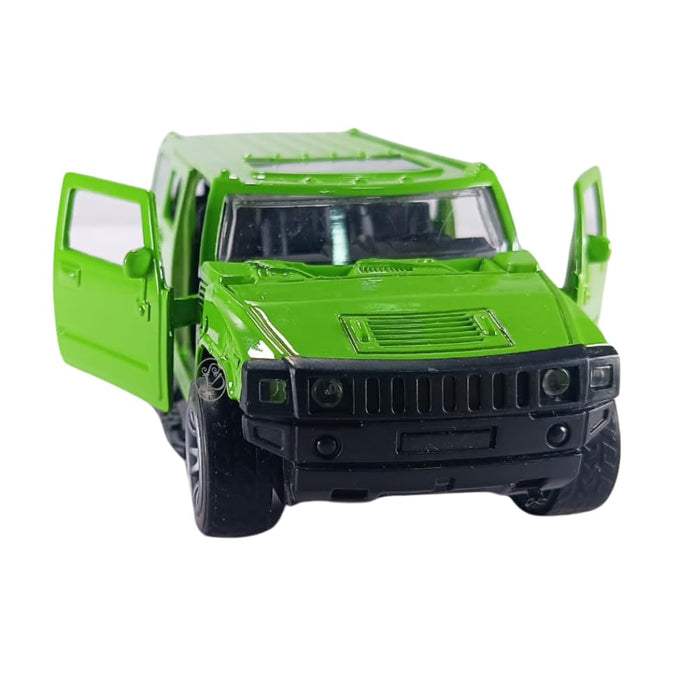 JSD PRO®- Hummer -JSD-DC082-Premium Collection-Die Cast Model 1:32-Metal Toy Car with Openable Doors (Green)