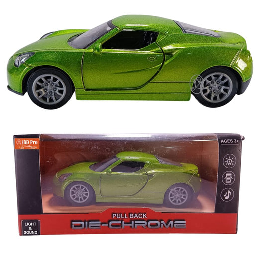 JSD PRO®- Lamborghini -JSD-DC065-Premium Collection-Die Cast Model 1:32-Metal Toy Car with Openable Doors, Light & Sound (Mettalic Green)