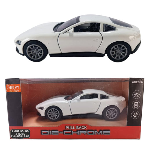 JSD PRO®- Lamborghini -JSD-DC068-Premium Collection-Die Cast Model 1:32-Metal Toy Car with Openable Doors, Light & Sound (White)