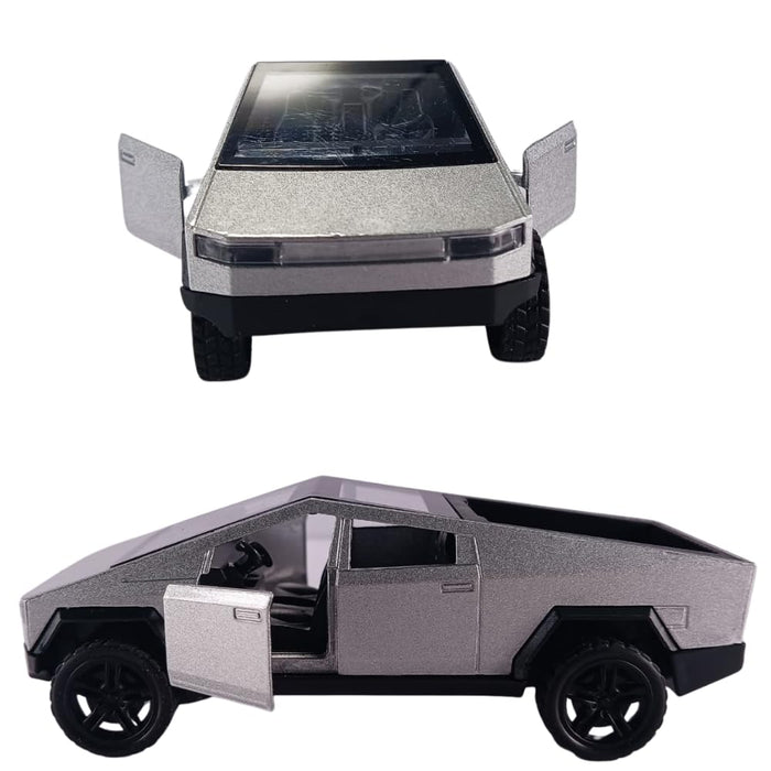 Click to open expanded view JSD PRO®- Tesla CYBERTRUCK -JSD-DC076-Premium Collection-Die Cast Model 1:32-Metal Toy Car with Openable Doors (Silver)