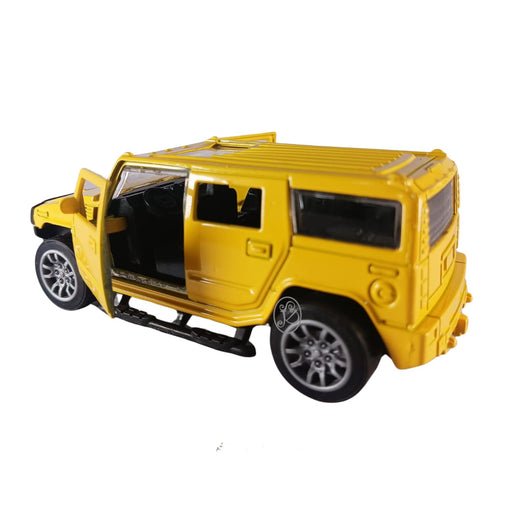 JSD PRO®- Hummer -JSD-DC073-Premium Collection-Die Cast Model 1:32-Metal Toy Car with Openable Doors (Yellow)