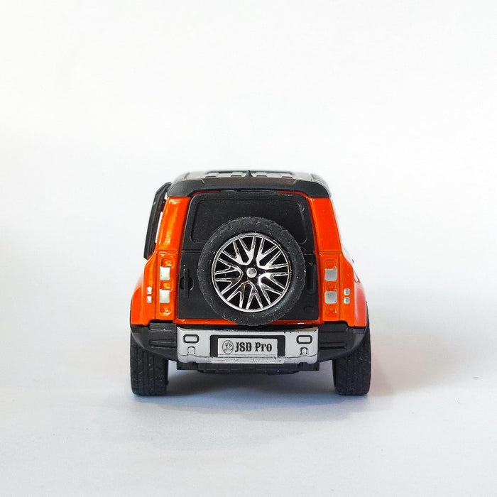 JSD PRO®- DEFENDER-JSD-DC007 -Premium Collection-Die Cast Model 1:32-Metal Toy Car with Storage Box (Orange)