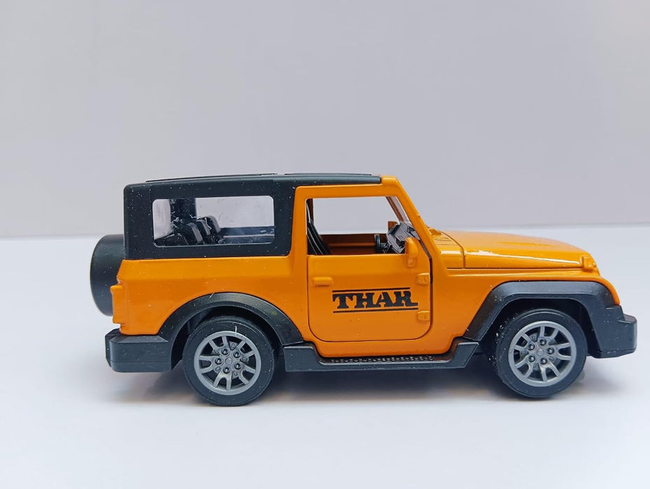 JSD PRO®- Thar -JSD-DC048SB-Premium Collection-Die Cast Model 1:32-Metal Toy Car with Openable Doors, Light & Sound with Storage Box (Orange)