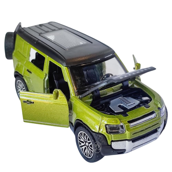 JSD PRO®- Defender- Green -JSD-DC012 -Premium Collection-Die Cast Model 1:32-Metal Toy Car with Storage Box (Green)
