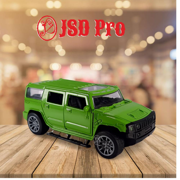 JSD PRO®- Hummer -JSD-DC082-Premium Collection-Die Cast Model 1:32-Metal Toy Car with Openable Doors (Green)