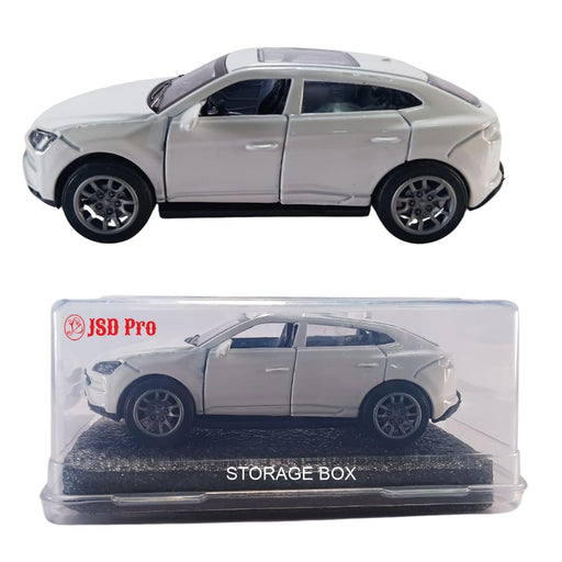 JSD PRO®- Lamborghini URUS-JSD-DC066-Premium Collection-Die Cast Model 1:32-Metal Toy Car with Openable Doors, Light & Sound with Storage Box (White