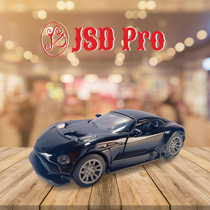 JSD PRO®- Aston Martin Vulcan -JSD-DC097-Premium Collection-Die Cast Model 1:32-Metal Toy Car, Openable Doors, Light & Sound with Storage Box (White)