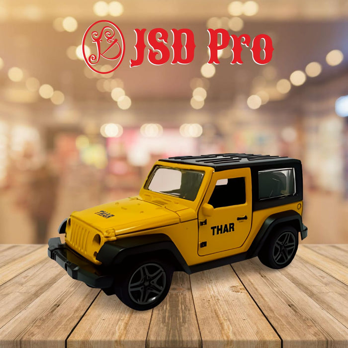 JSD PRO®- Thar-Yellow -JSD-DC011SB-Premium Collection-Die Cast Model 1:32-Metal Toy Car with Storage Box (Yellow)