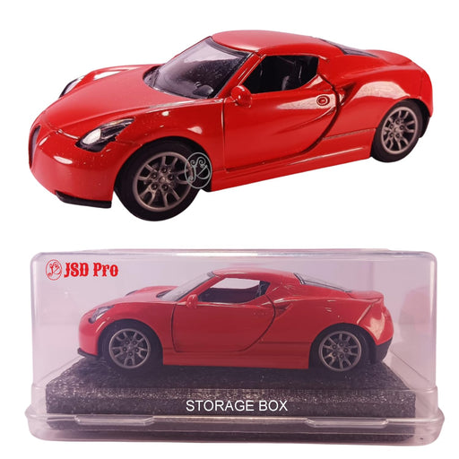JSD PRO®- Lamborghini -JSD-DC069-Premium Collection-Die Cast Model 1:32-Metal Toy Car with Openable Doors, Light & Sound with Storage Box (Red)