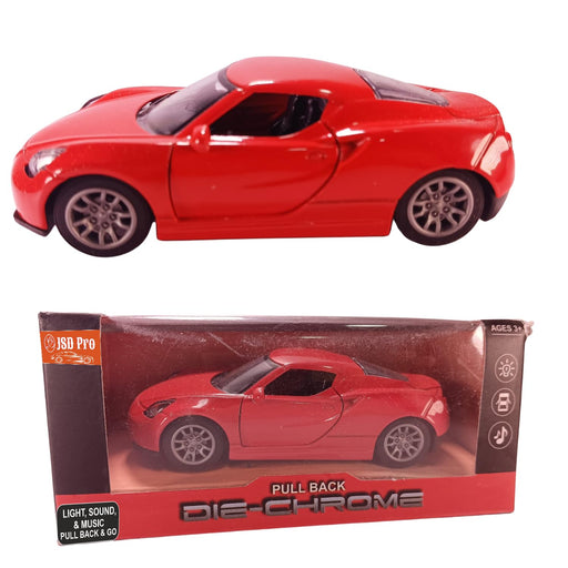 JSD PRO®- Lamborghini -JSD-DC068-Premium Collection-Die Cast Model 1:32-Metal Toy Car with Openable Doors, Light & Sound (RED)