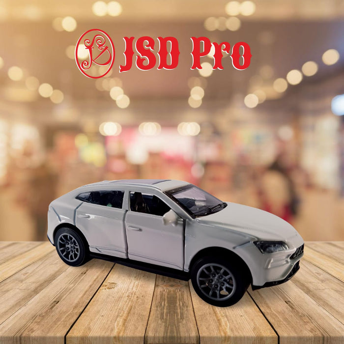 JSD PRO®- Lamborghini URUS-JSD-DC066-Premium Collection-Die Cast Model 1:32-Metal Toy Car with Openable Doors, Light & Sound with Storage Box (White