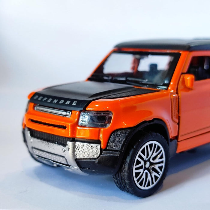 JSD PRO®- DEFENDER-JSD-DC007 -Premium Collection-Die Cast Model 1:32-Metal Toy Car with Storage Box (Orange)