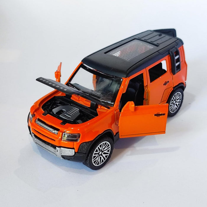 JSD PRO®- DEFENDER-JSD-DC007 -Premium Collection-Die Cast Model 1:32-Metal Toy Car with Storage Box (Orange)
