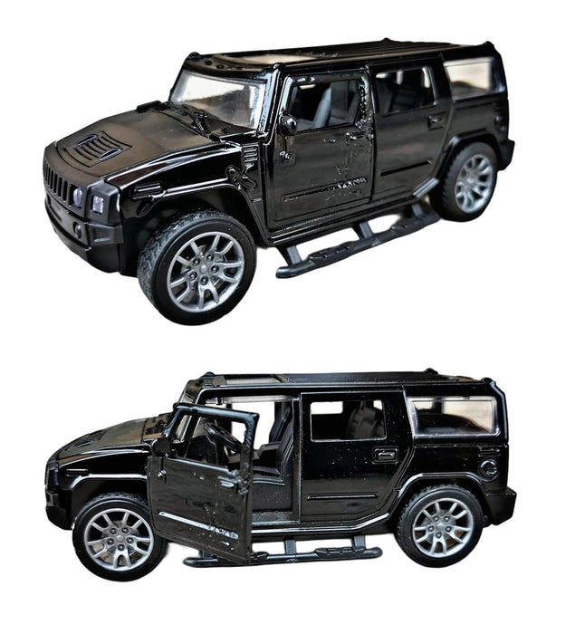 JSD PRO®- Hummer -JSD-DC014 -Premium Collection-Die Cast Model 1:32-Metal Toy Car with Storage Box (Black)