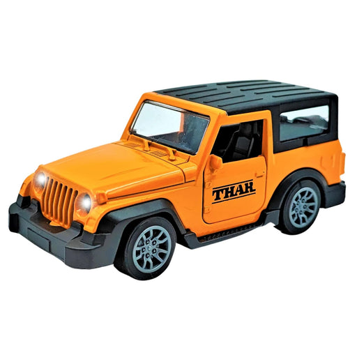 JSD PRO®- Thar -JSD-DC048SB-Premium Collection-Die Cast Model 1:32-Metal Toy Car with Openable Doors, Light & Sound with Storage Box (Orange)
