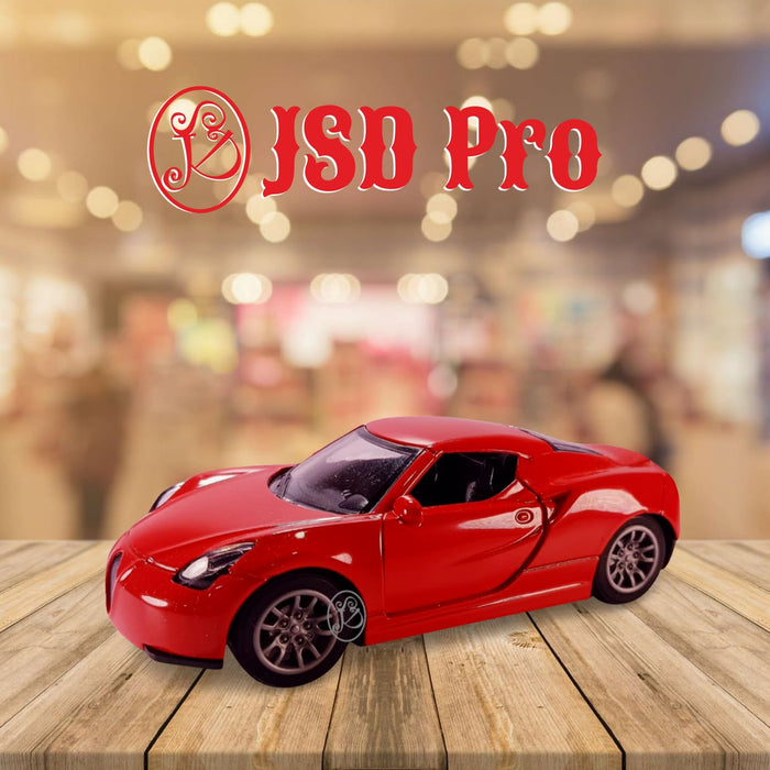 JSD PRO®- Lamborghini -JSD-DC069-Premium Collection-Die Cast Model 1:32-Metal Toy Car with Openable Doors, Light & Sound with Storage Box (Red)