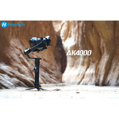 FeiyuTech AK4000 Camera Stabilizer 3-Axis Handheld Gimbal Fits Canon/Nikon/Sony/Panasonic DSLR Camera,Max Payload 4.0KG with Follow Focus II