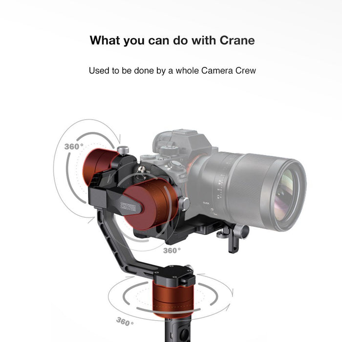 Zhiyun Crane V2 - 3 Axis Gimbal with 1.8 Kg Payload + 1 Year Warranty