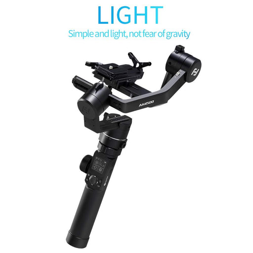 FeiyuTech AK4500 DSLR Camera Stabilizer, The Godzilla Gimbal, Payload 4.6 KG for Sony Canon Panasonic Nikon, Detachable Design, Lock Button, LCD Touch Screen Include Motion Controller