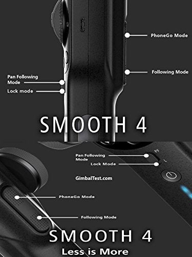 Zhiyun Smooth 4 (Black) - 3 Axis Gimbal with 1 Year Warranty