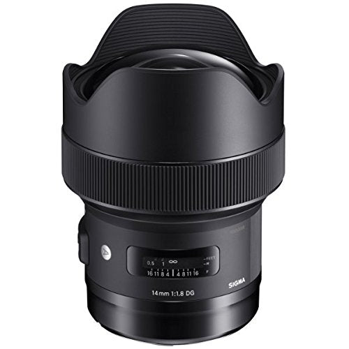 Sigma 14mm F/1.8 DG HSM Art lens for Canon Dslr Camera- Black