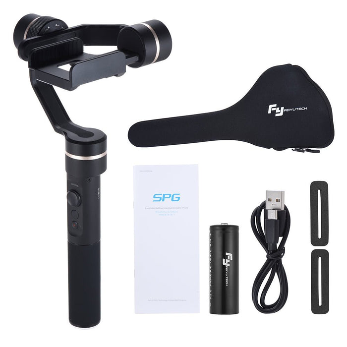 FeiyuTech SPG Newest Version 3-Axis Handheld Gimbal for smartphone and action cameras + 1 Year Warranty