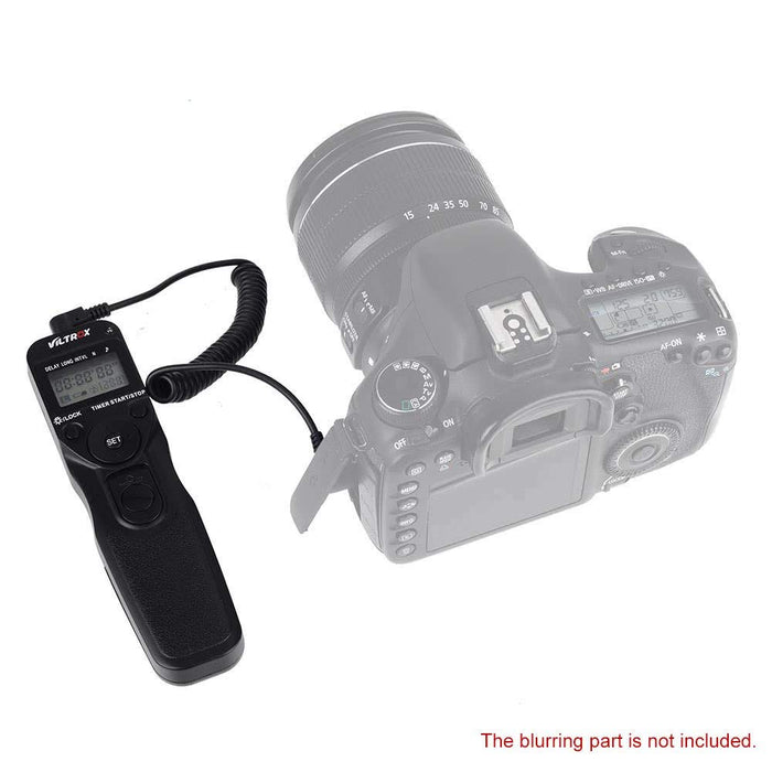 JSD Pro Viltrox VILTROX Time Lapse Intervalometer Timer Remote Control Shutter with C3 Cable for Canon 1D Series 5D 5DII 5DIII 7D 10D 20D D30 40D 50D