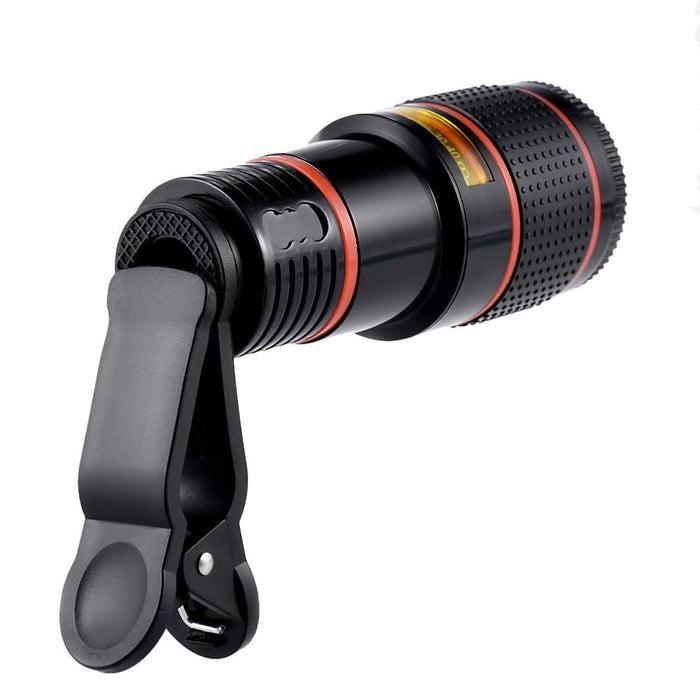 JSD PRO 12X Zoom Mobile Phone Clip-on Telescope Camera Lens for iPhone 6S 6 plus Samsung S7 S6 edge and other Smartphones