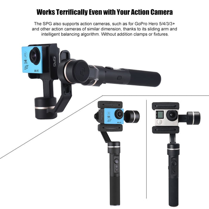 FeiyuTech SPG Newest Version 3-Axis Handheld Gimbal for smartphone and action cameras + 1 Year Warranty
