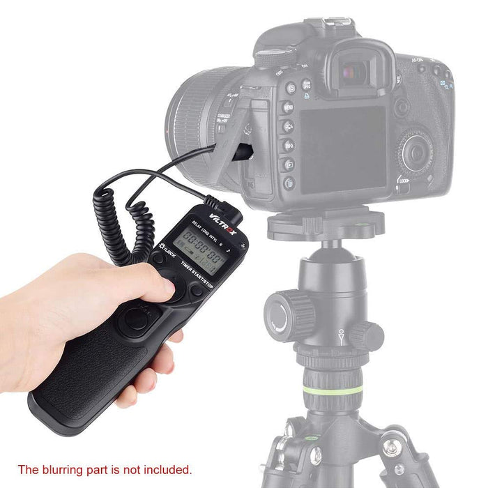 JSD Pro Viltrox VILTROX Time Lapse Intervalometer Timer Remote Control Shutter with C3 Cable for Canon 1D Series 5D 5DII 5DIII 7D 10D 20D D30 40D 50D