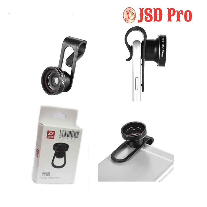 JSD Pro Zhiyun Cloud Lens Super Wide Angle + Macro + Fisheye Selfie Outward Facing Lens