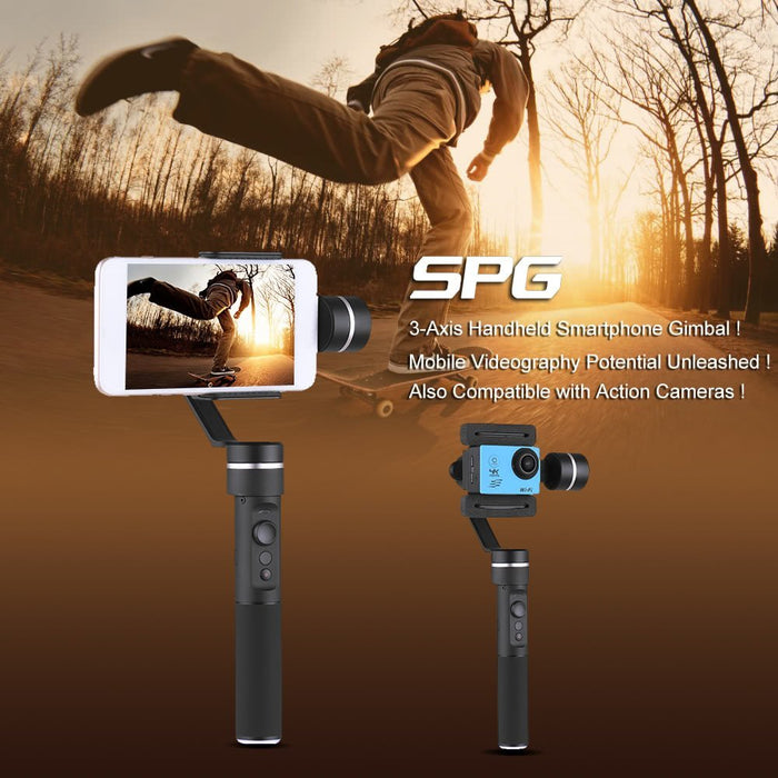 FeiyuTech SPG Newest Version 3-Axis Handheld Gimbal for smartphone and action cameras + 1 Year Warranty