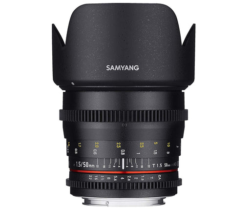 Samyang 50mm T1.5 AS UMC VDSLR Cine Lens for Canon DSLR Cameras